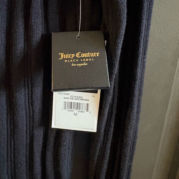 Juicy Couture Black Cardigan with Red Trim - Picture 5 of 5